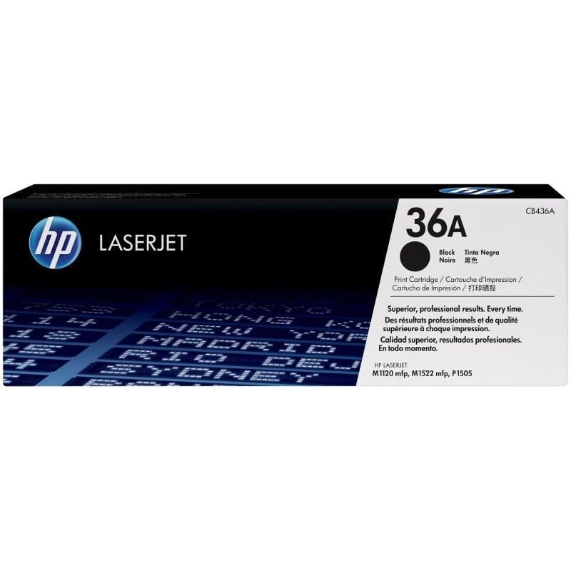 Tóner original hp nº36a/ negro
